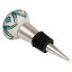 Sea Green Flower Ceramic Wine Bottle Stopper